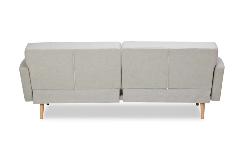 3-Sitzer-Sofa Webstoff Grau mit Schlaffunktion, Ansicht 12