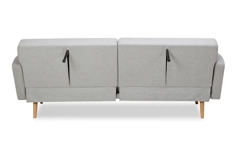 3-Sitzer-Sofa Webstoff Grau mit Schlaffunktion, Ansicht 15