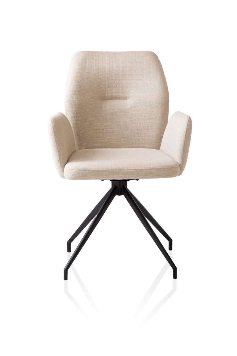 Armlehnstuhl mit 180° Drehfunktion Beige, Ansicht 2