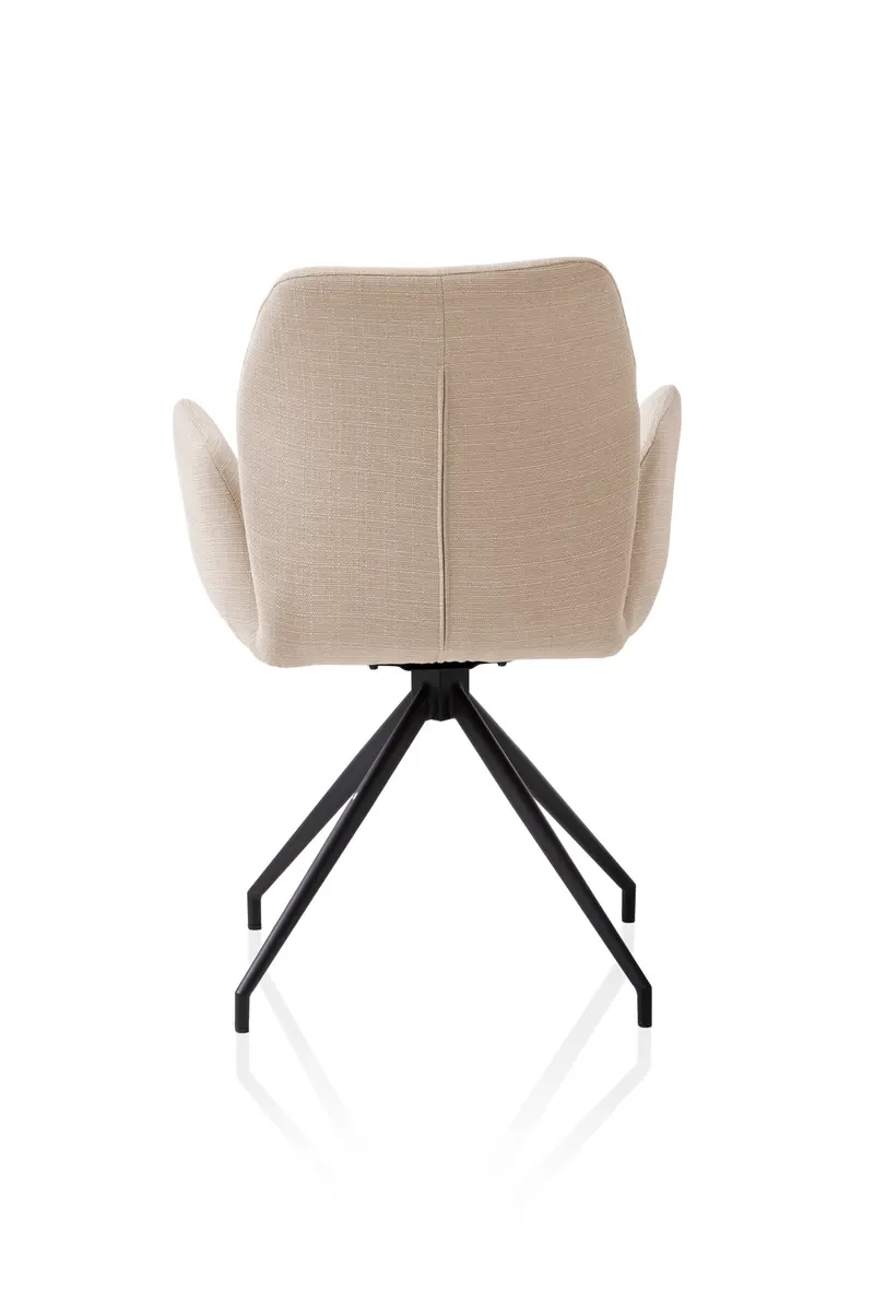 Armlehnstuhl mit 180° Drehfunktion Beige, Ansicht 4
