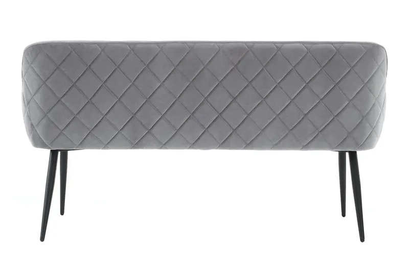 Sitzbank 160 cm Samt Grau, Ansicht 5