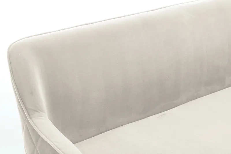 Sitzbank 160 cm Samt Creme, Ansicht 6