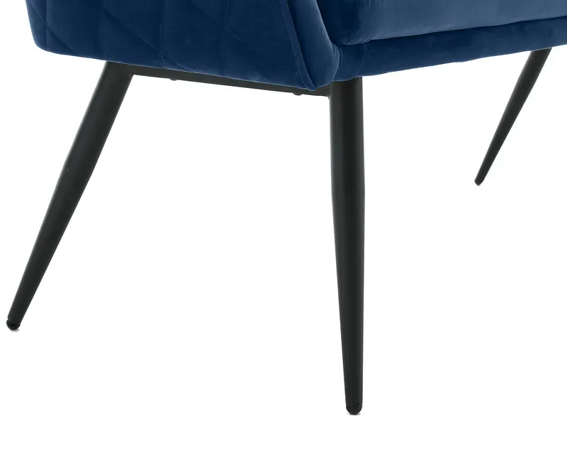 Sitzbank 160 cm Samt Blau, Ansicht 9