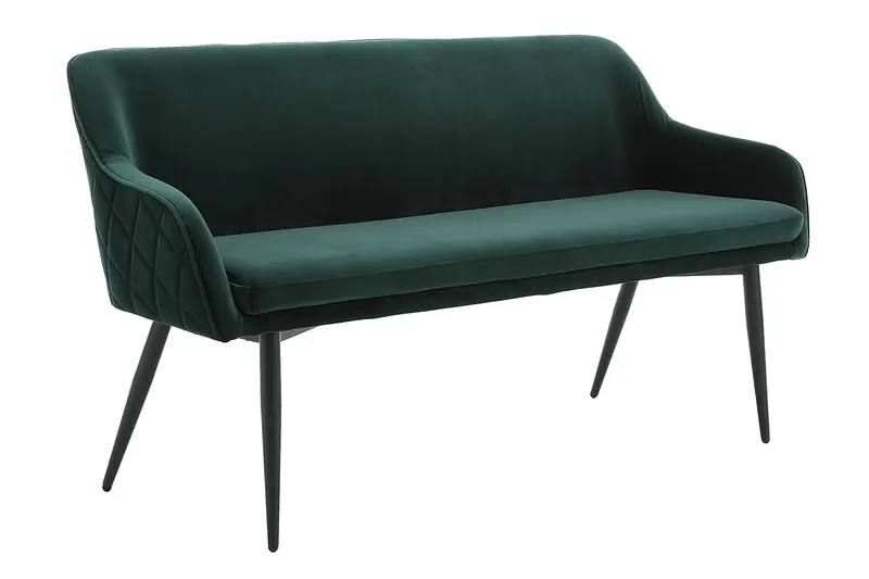 Sitzbank 160 cm Samt Tannengrün, Ansicht 1