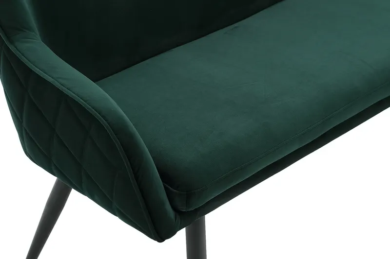 Sitzbank 160 cm Samt Tannengrün, Ansicht 7