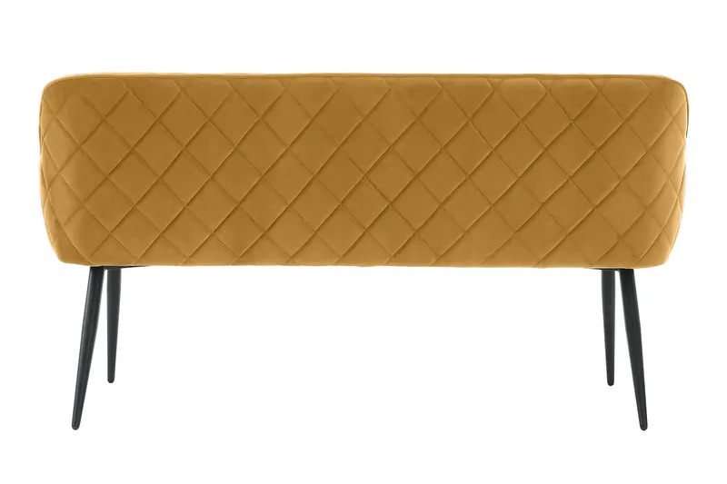 Sitzbank 160 cm Samt Senfgelb, Ansicht 5