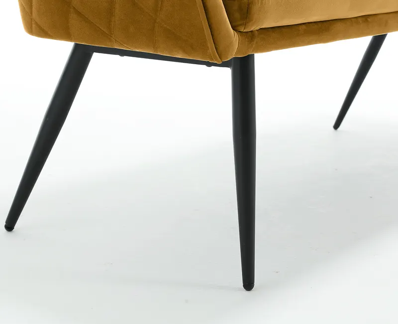 Sitzbank 160 cm Samt Senfgelb, Ansicht 9