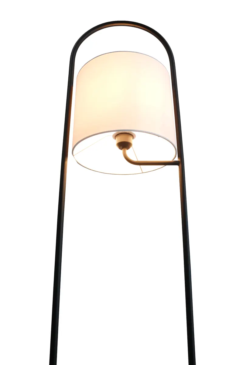 Stehleuchte aus Akazienholz Natur/Weiß 153 cm, Ansicht 8