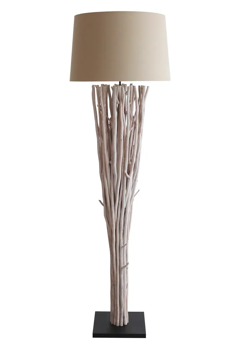 Stehleuchte Treibholz White Wash 175 cm, Ansicht 1