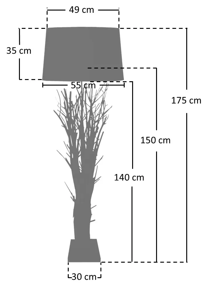 Stehleuchte Treibholz White Wash 175 cm, Ansicht 11