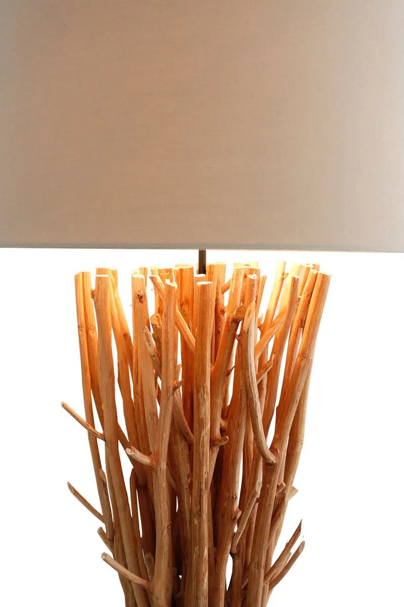 Stehleuchte Treibholz Natur/Weiß 175 cm, Ansicht 4
