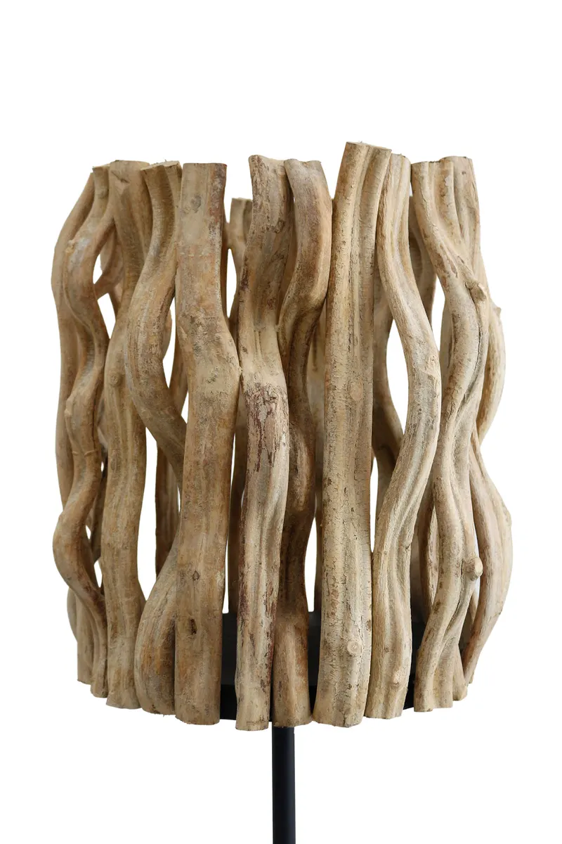 Stehleuchte Treibholz Natur/Schwarz 140 cm, Ansicht 3
