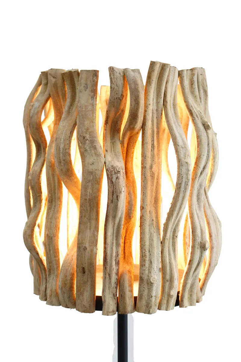 Stehleuchte Treibholz Natur/Schwarz 140 cm, Ansicht 4