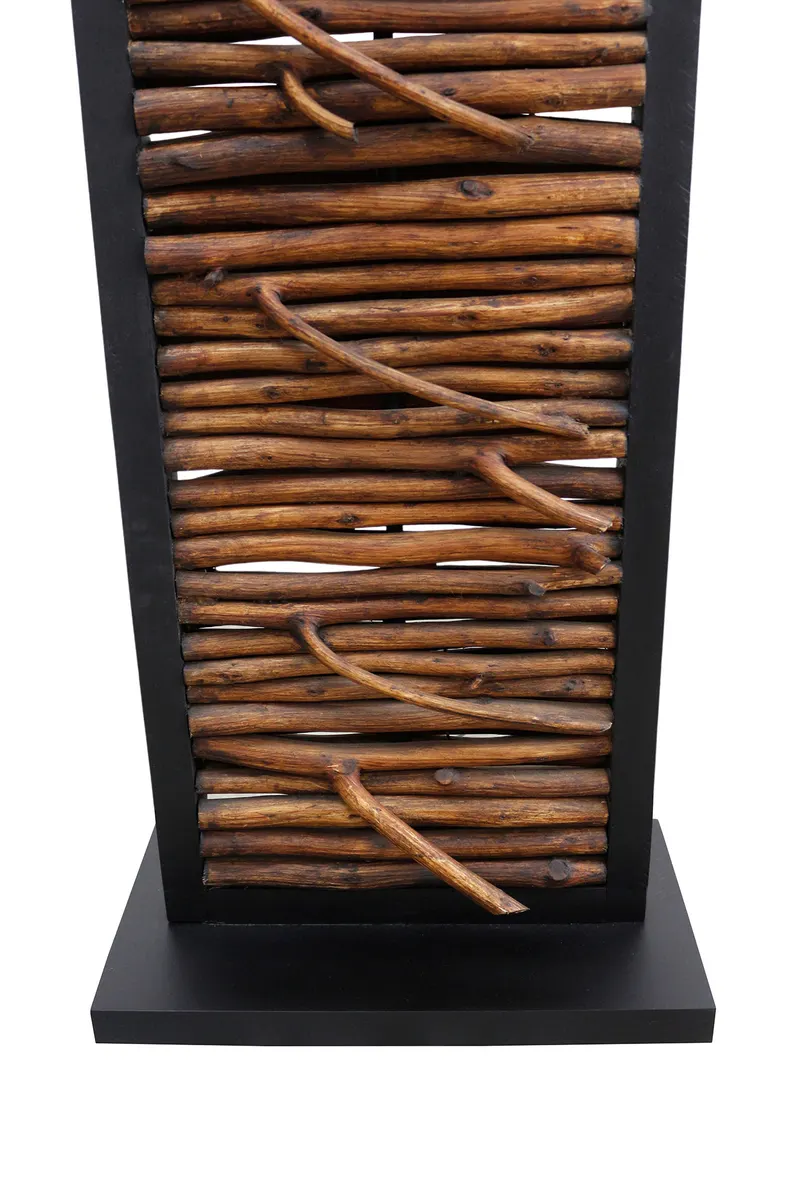 Stehleuchte aus Treibholz Natur/Schwarz, 163 cm, Ansicht 8