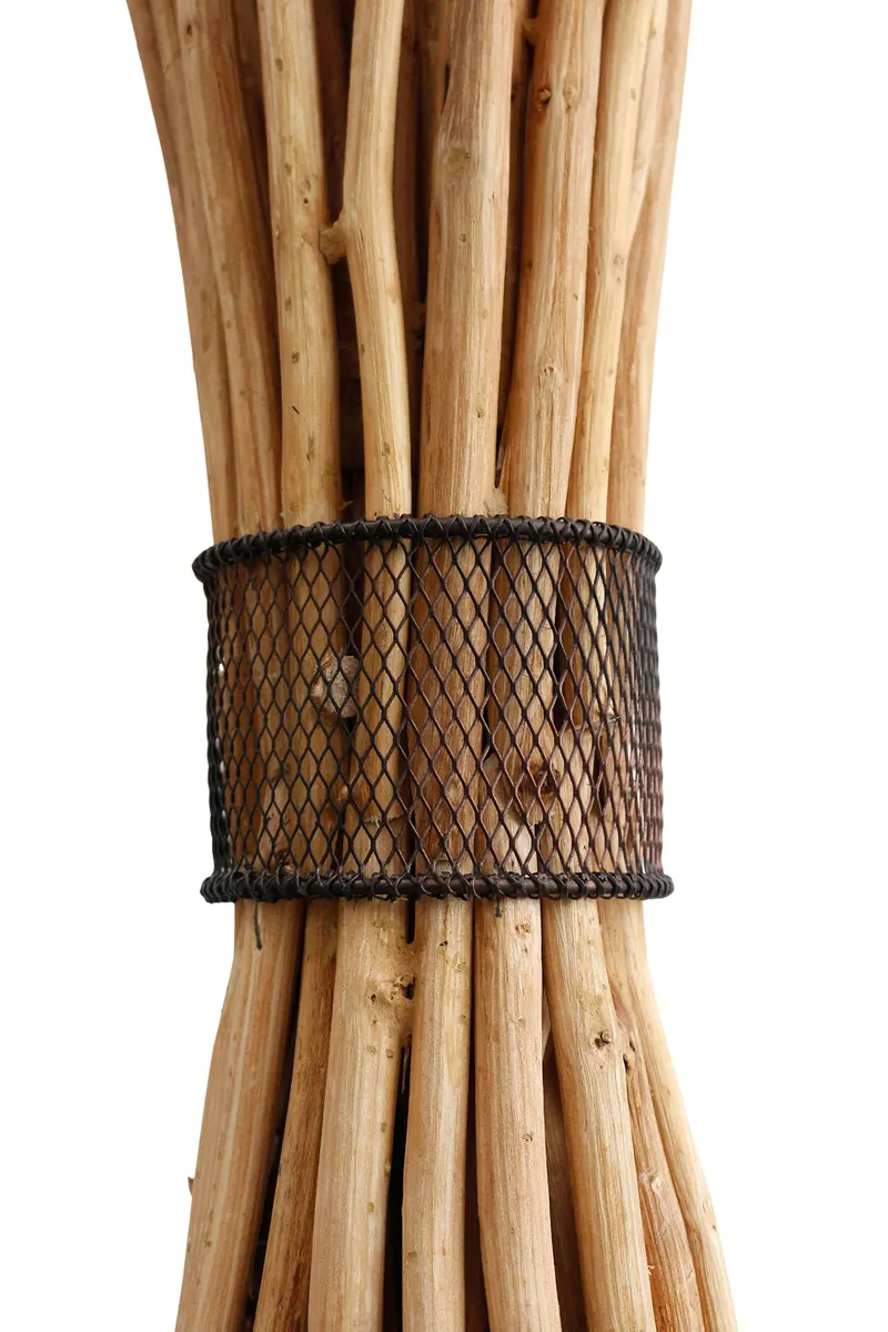 Stehleuchte aus Treibholz Natur/Schwarz, 149 cm, Ansicht 7
