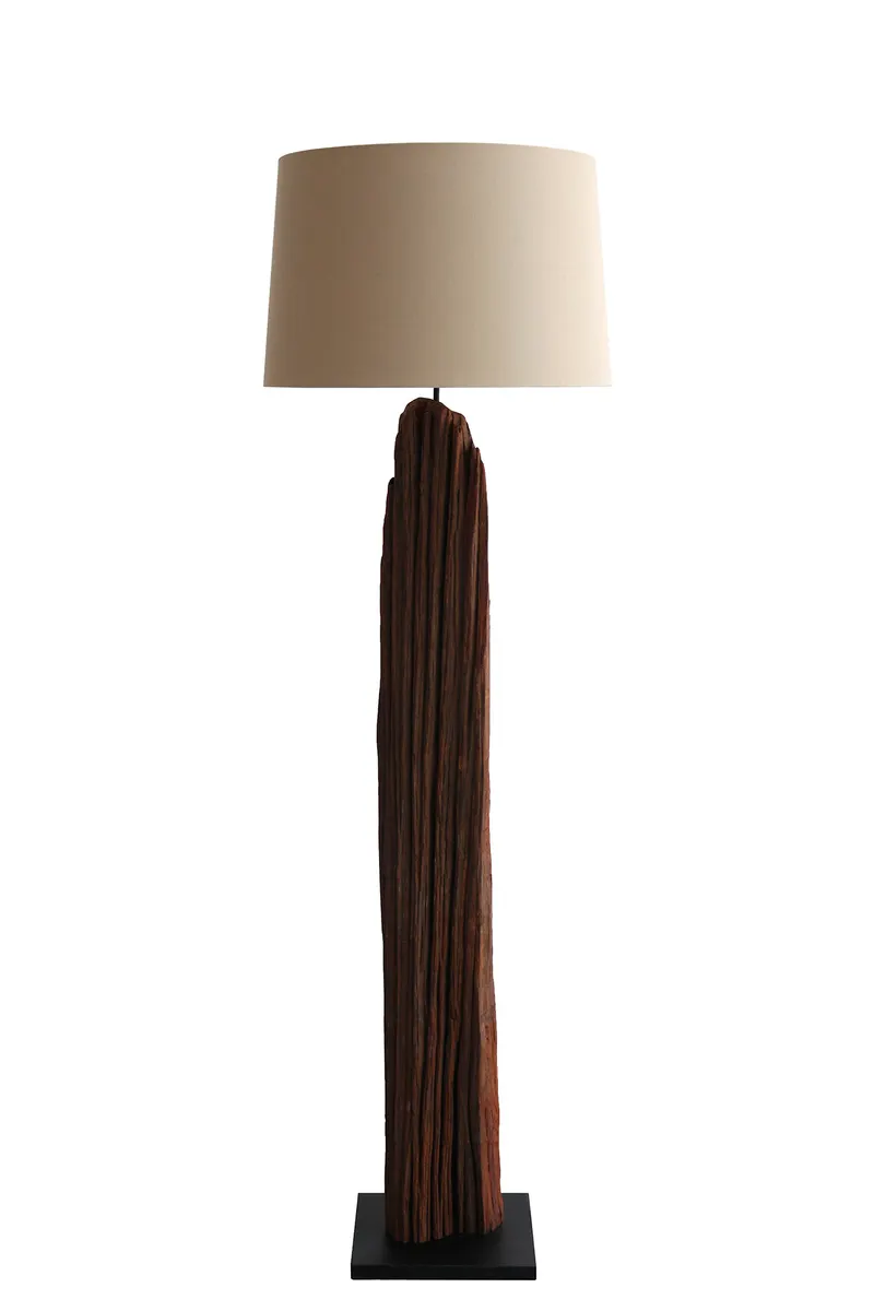 Stehleuchte Treibholz Natur/Weiß 175 cm, Ansicht 1