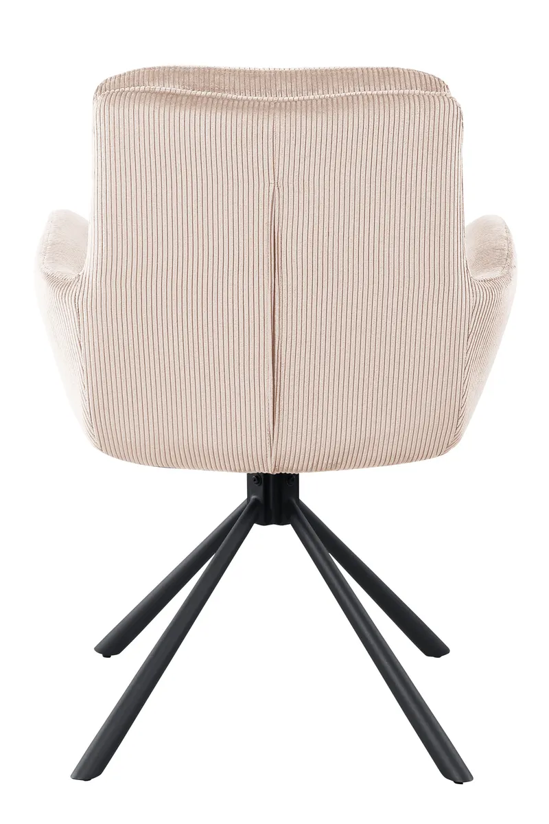 Armlehnstuhl in Cord-Optik Beige, Ansicht 4