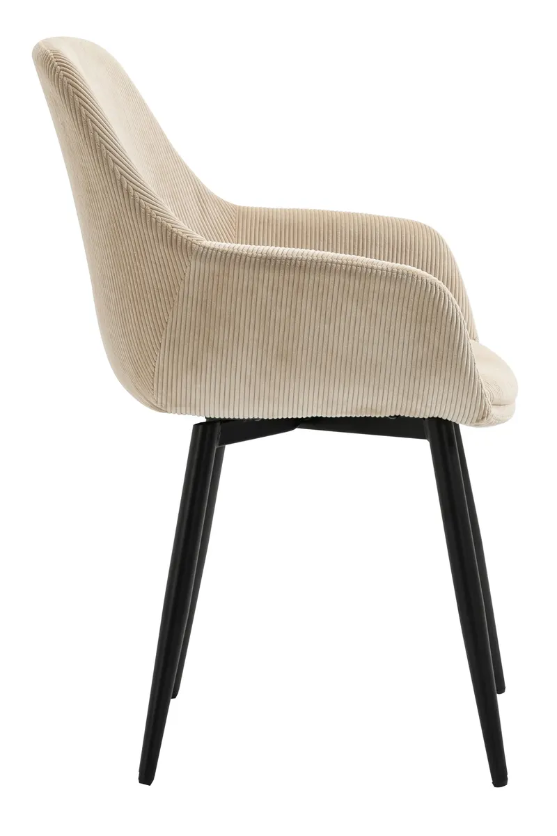 Essgruppe mit Akazientisch 180 × 90 cm, Beige, Ansicht 4