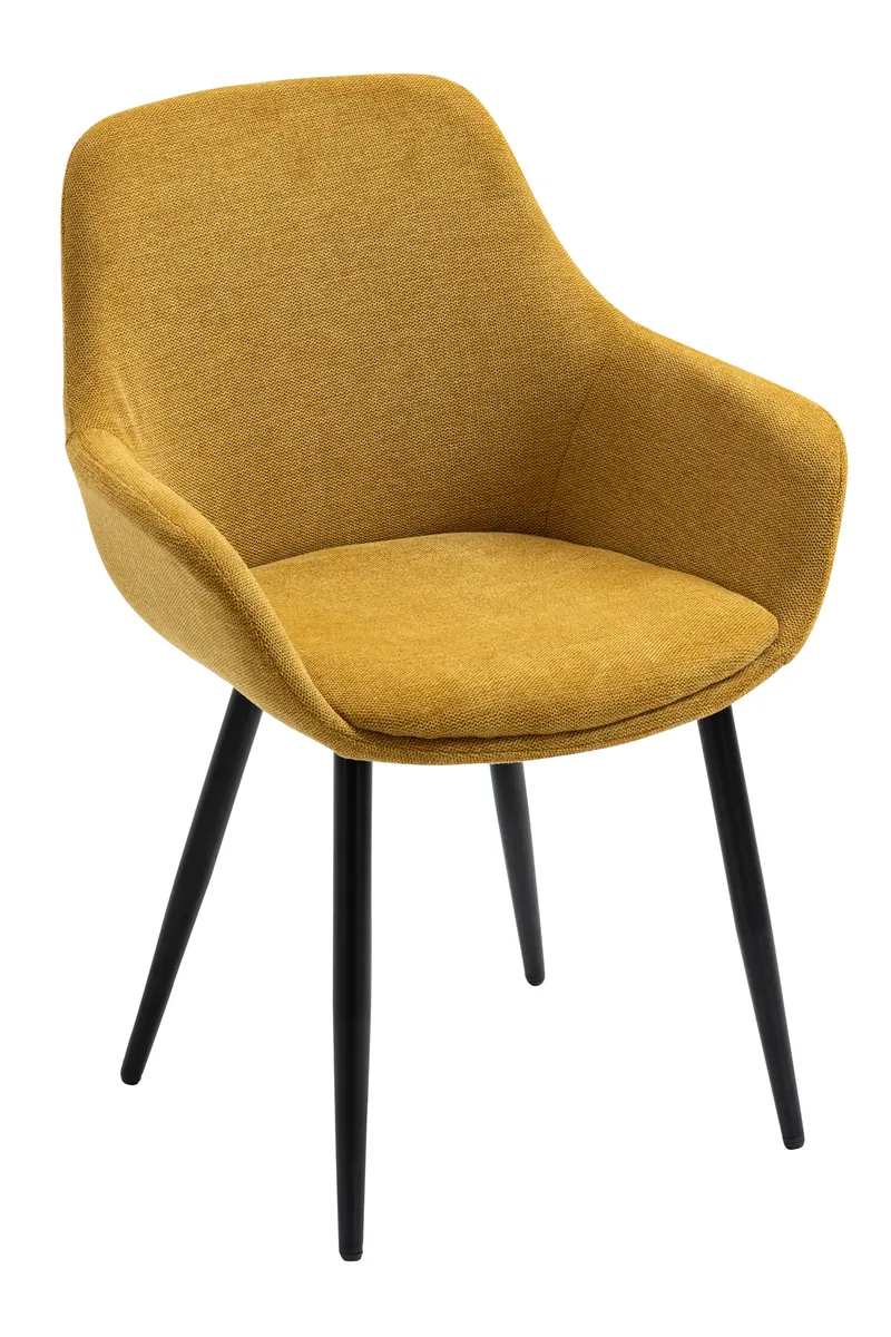 Essgruppe 5-tlg. 180 × 90 cm, Cognac und Gelb, Ansicht 3