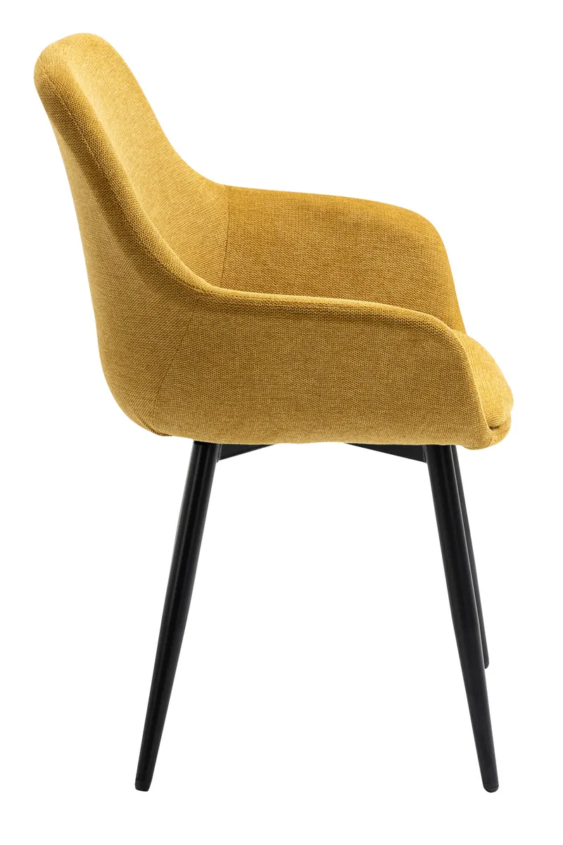 Essgruppe 5-tlg. 180 × 90 cm, Cognac und Gelb, Ansicht 5