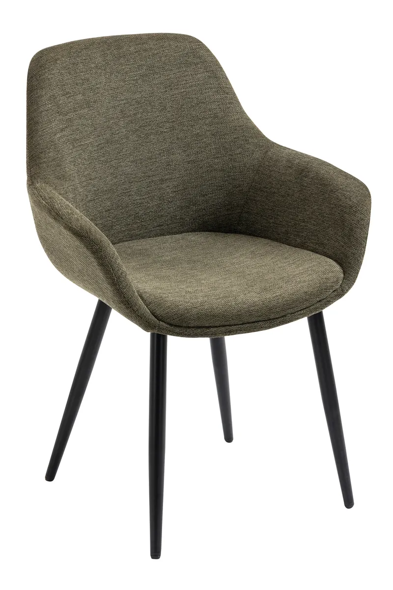 Essgruppe 5-teilig 160 × 85 cm, Cognac und Grün, Ansicht 3