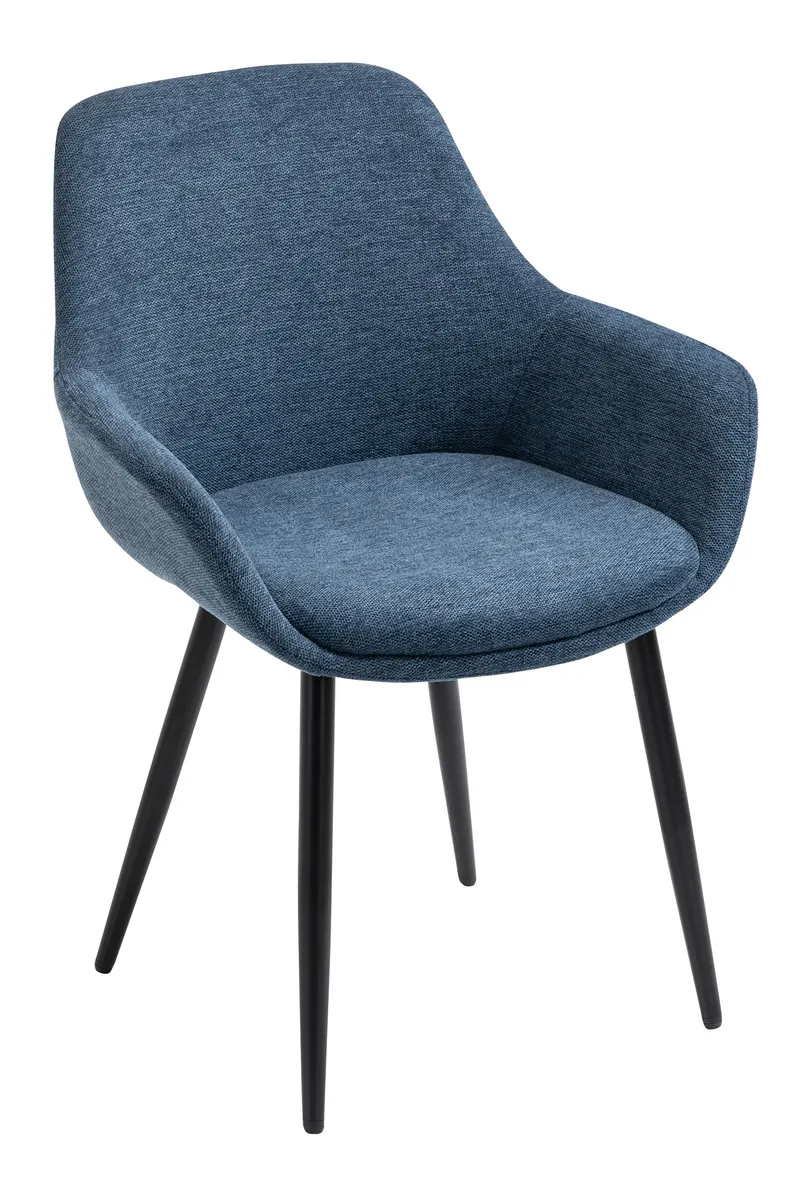 Essgruppe 5-teilig 160 × 85 cm, Cognac und Dunkelblau, Ansicht 3