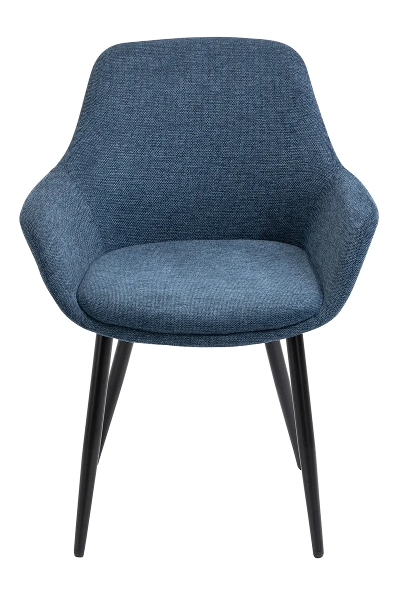 Essgruppe 5-teilig 160 × 85 cm, Cognac und Dunkelblau, Ansicht 4