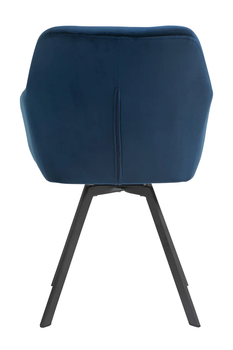 Essgruppe 5-teilig, Akazie Cognac und Samt Blau, Ansicht 6