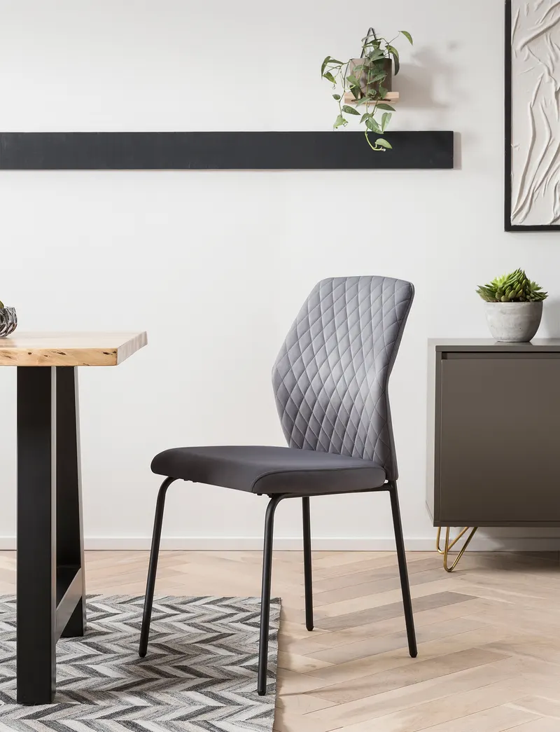 Stuhl 2er-Set Grau, Ansicht 6
