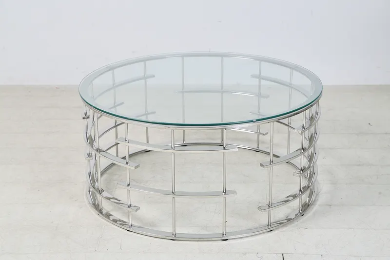 Couchtisch Silber, Ø 90 cm, Ansicht 11
