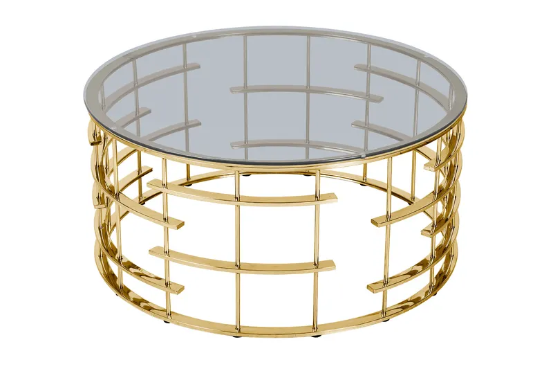 Couchtisch Gold/Grau, Ø 90 cm, Ansicht 2
