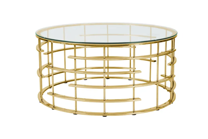 Astra Couchtisch Ø 90 cm, Silber