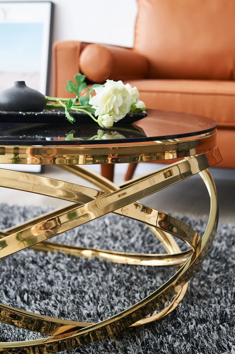 Couchtisch Gold/Grau Ø 80 cm, Ansicht 10