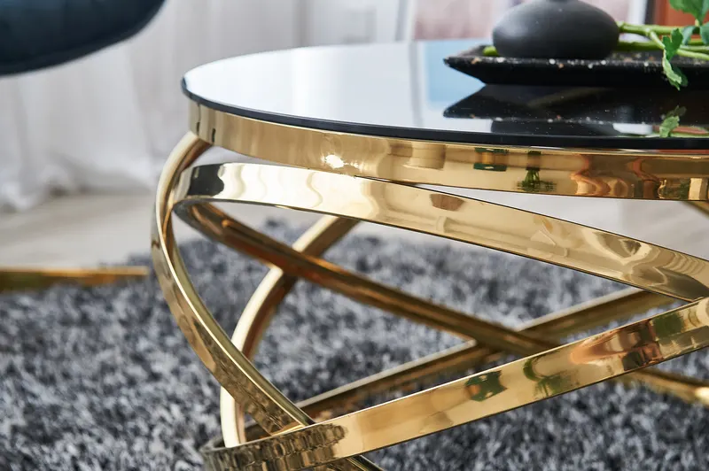 Couchtisch Gold/Grau Ø 80 cm, Ansicht 9