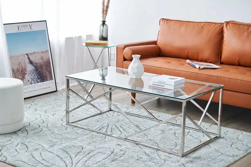 Couchtisch Silber 120 × 60 cm, Ansicht 3