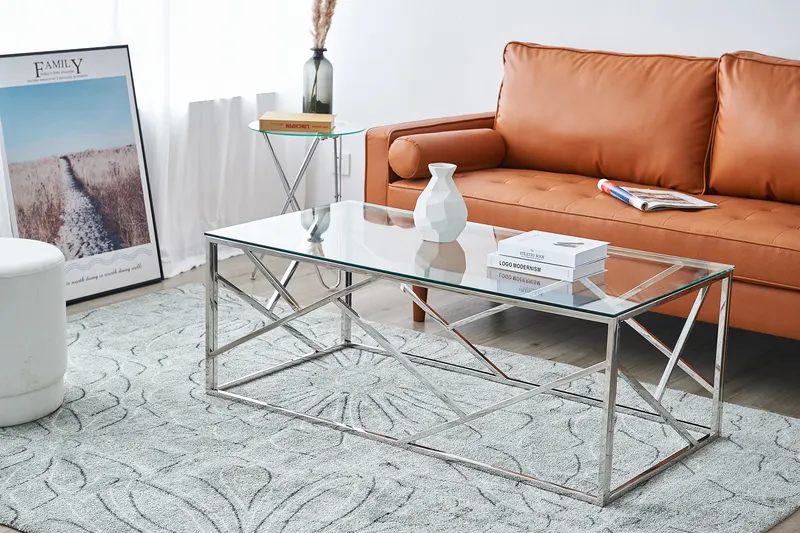 Couchtisch Silber 120 × 60 cm, Ansicht 4