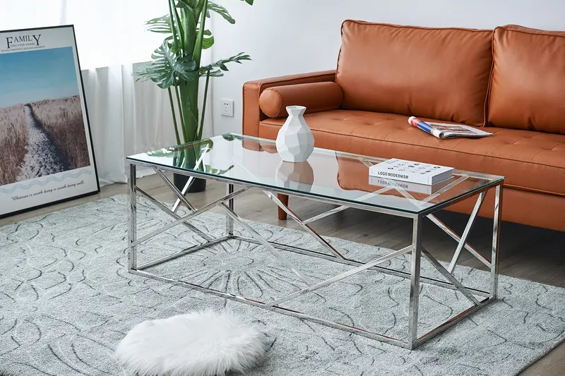 Couchtisch Silber 120 × 60 cm, Ansicht 8