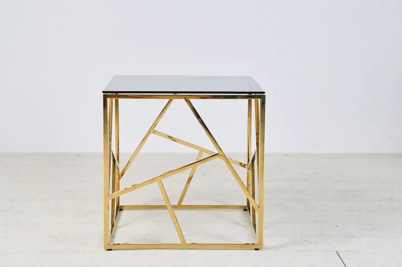 Beistelltisch Gold/Grau 55 x 55 cm, Ansicht 14