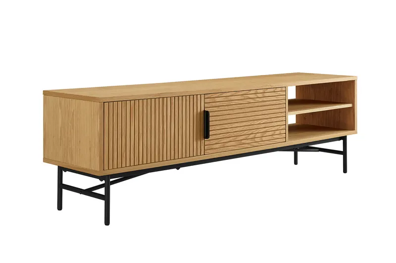 Lowboard 160 cm Eiche-Echtholzfurnier, Ansicht 2
