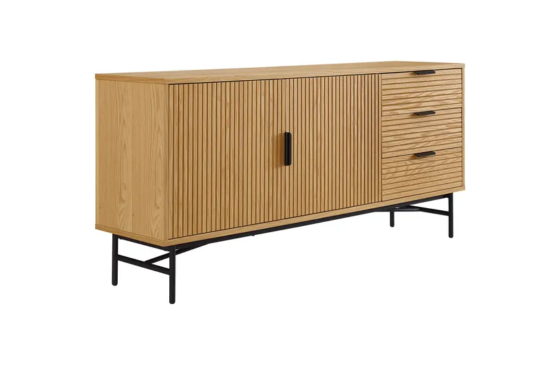 Sideboard 160 cm Eiche-Echtholzfurnier, Ansicht 2