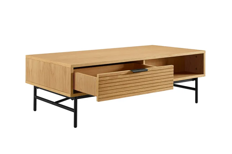 Couchtisch 120 x 60 cm mit Eiche-Echtholzfurnier, Ansicht 3