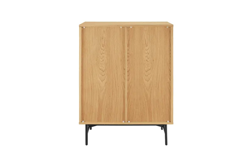 Kommode 80 cm mit Eiche-Echtholzfurnier, Ansicht 4