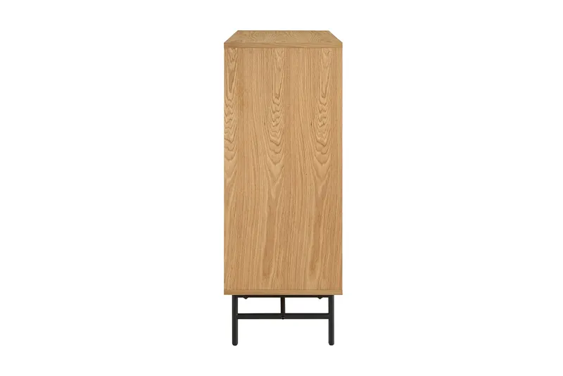 Kommode 80 cm mit Eiche-Echtholzfurnier, Ansicht 5