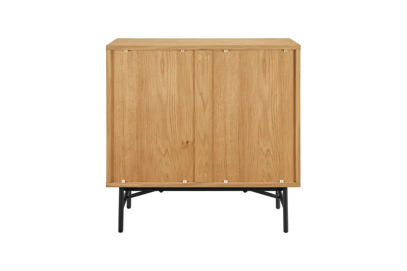 Kommode 80 cm mit Eiche-Echtholzfurnier, Ansicht 4