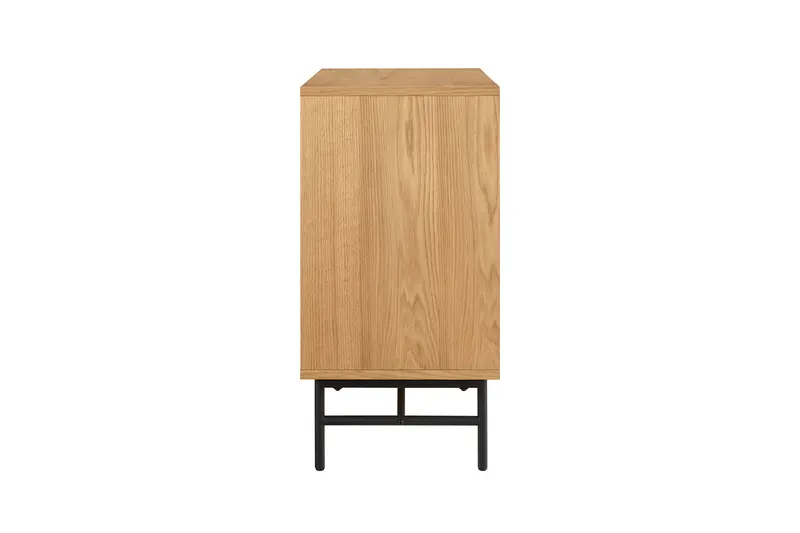 Kommode 80 cm mit Eiche-Echtholzfurnier, Ansicht 5