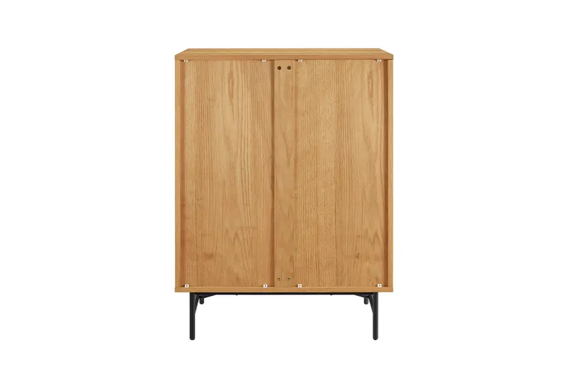 Kommode hoch 80 cm Eiche Echtholzfurnier, Ansicht 5