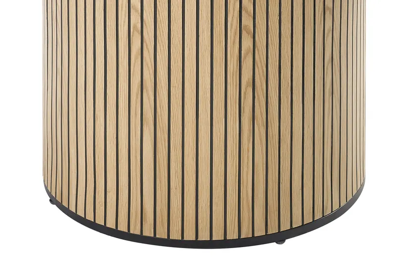 Esstisch Ø 120 cm, Eichefurnier und Schwarz, Ansicht 2