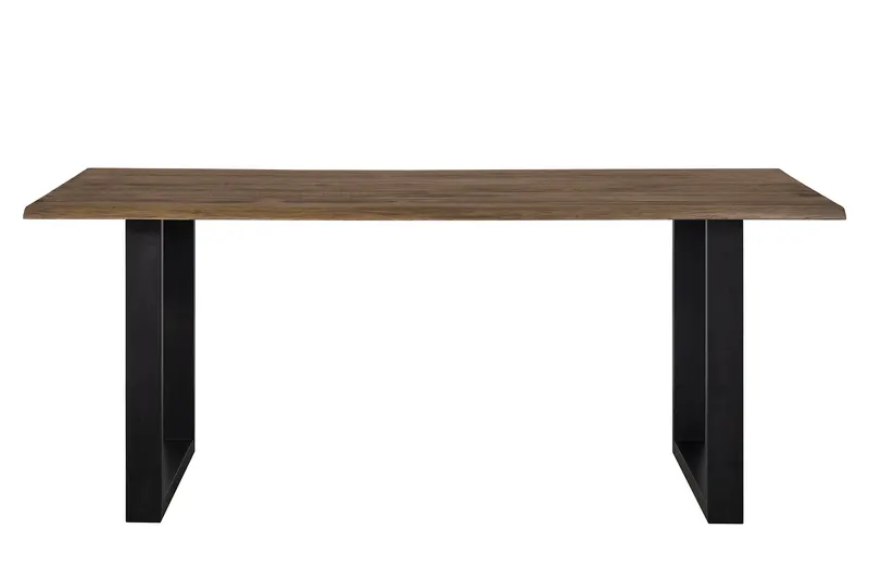 Esstisch 200 × 100 cm aus Akazie und Metall, Ansicht 2