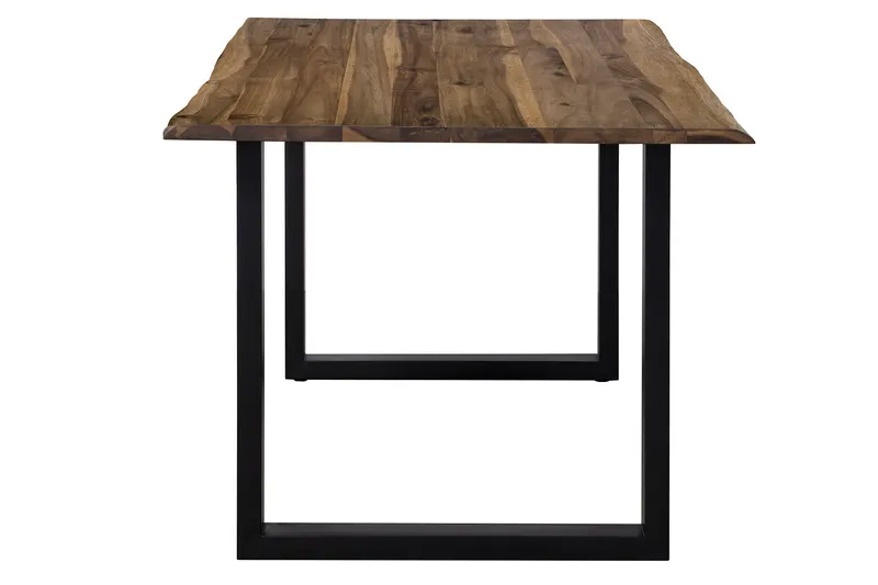 Esstisch 200 × 100 cm aus Akazie und Metall, Ansicht 3