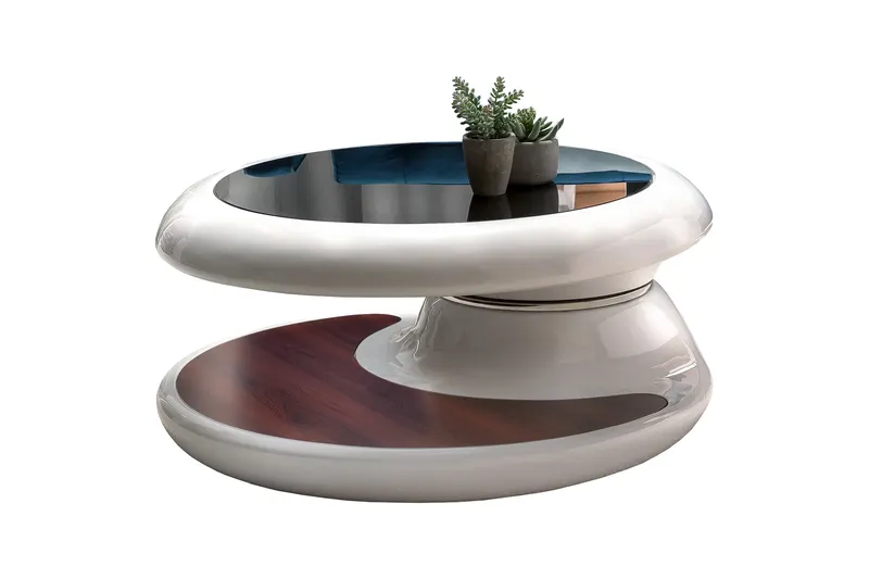 Couchtisch 90 × 90 × 42 cm, weiß, Ansicht 1